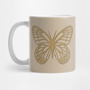 Cozy & Comfy Beige Cute  Butterfly Mug